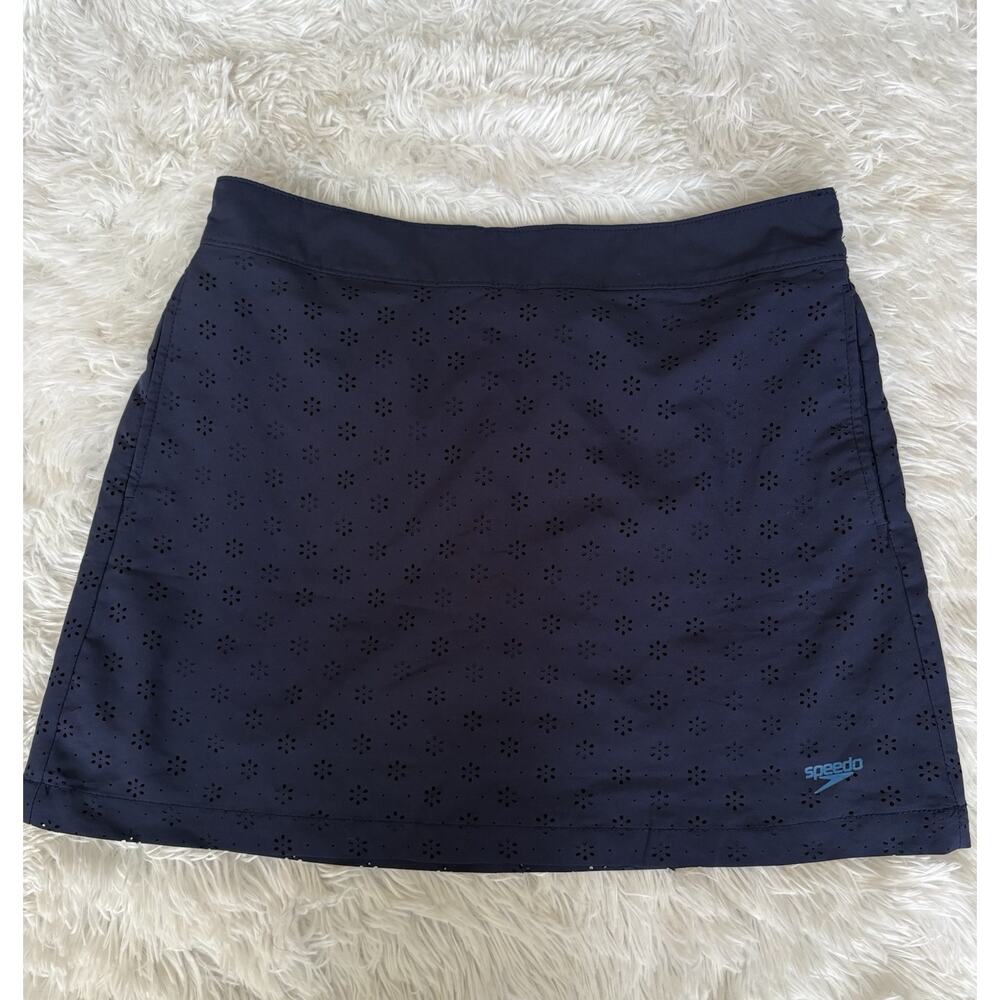 Speedo Women’s M Navy Lined Swim skirt. Exc Quality & Condition. Pretty